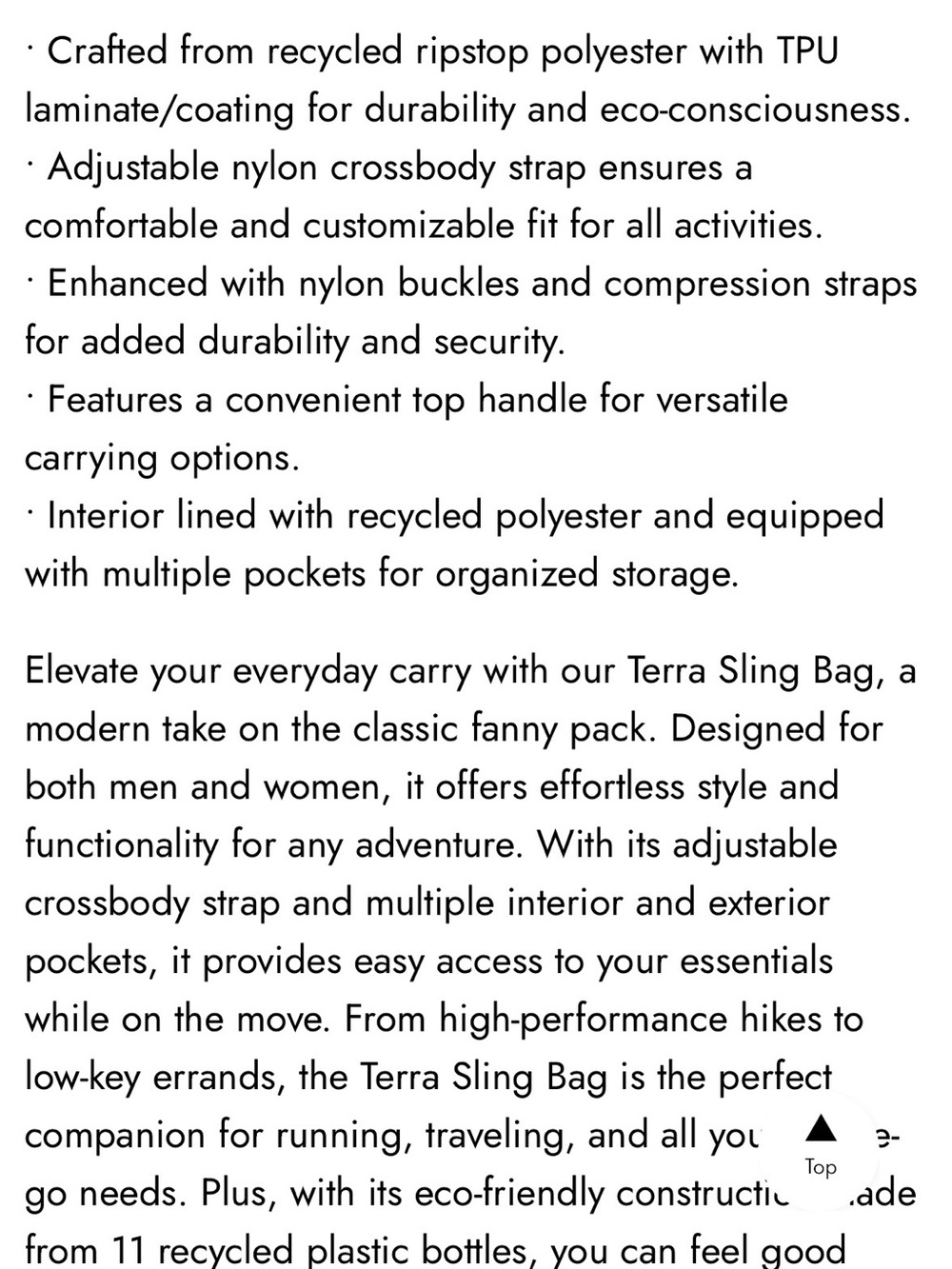 Calpak Black Glossy Terra Sling Bag in Obsidian - Picture 6 of 9